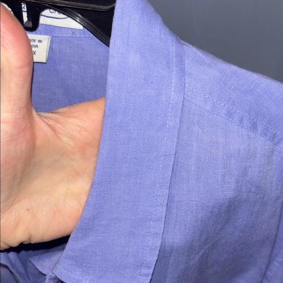 Coldwater Creek Periwinkle blue Linen Big Shirt Sz 2X - Picture 6 of 6